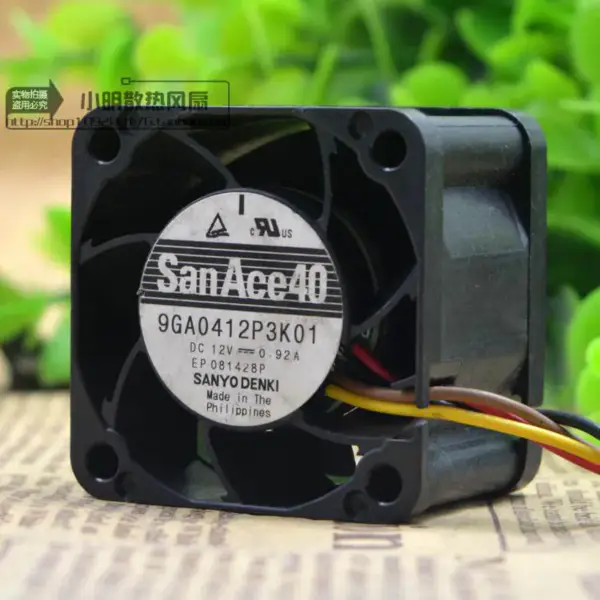 Sanyo 9GA0412P3K01 Ventilator DC12V 0.92A 4028 4CM