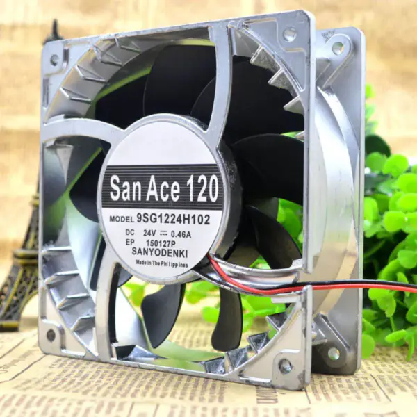 Sanyo 12038 12CM 9SG1224H102 24V 0.46A ventilator