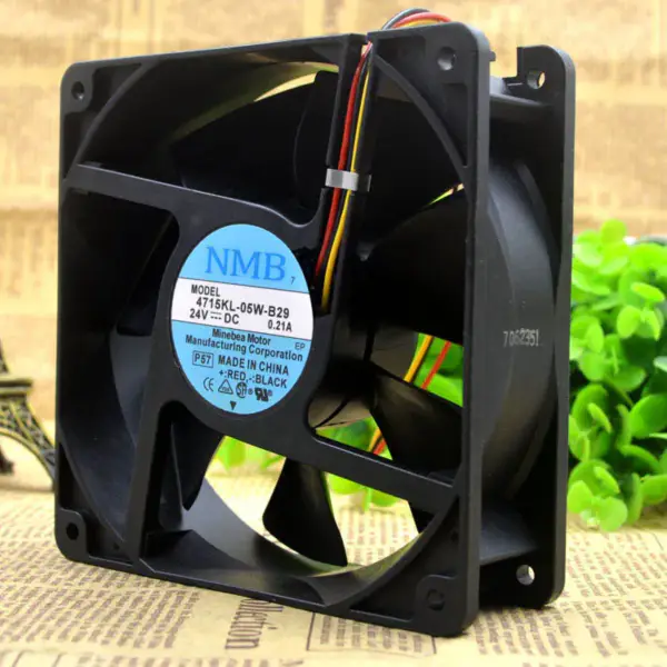 NMB 12038 24V 0.21A 4715KL-05W-B29 Ventilator 12CM