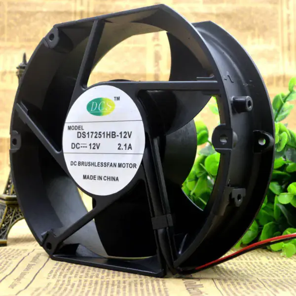 DCS 17CM DS17251HB-12 Ventilator DC 12V 2.1A 172*172*51MM