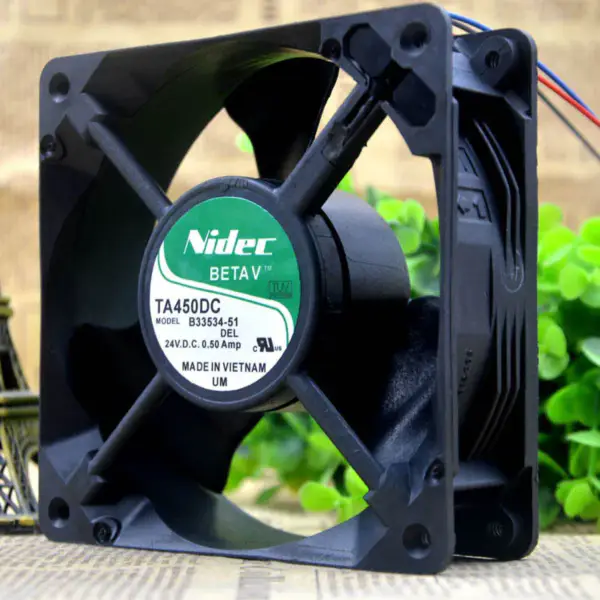 NIDEC 24V 0.50A 12038 TA450DC B33534-51 ventilator