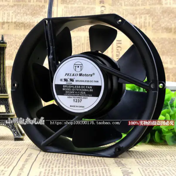 PELKO MOTORS G1751X24BALB6 24V 17250 24V 17CM ventilator