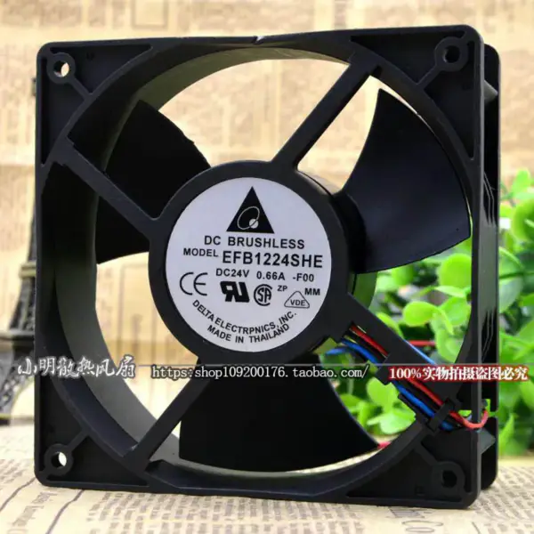 Delta Emerson DELTA EFB1224SHE-T8SB 12038 24V 0.66A Ventilator CT