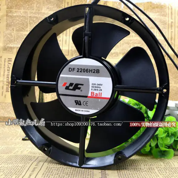 DF 2206H2B 220v 0.28a 20060 Ventilator 20CM