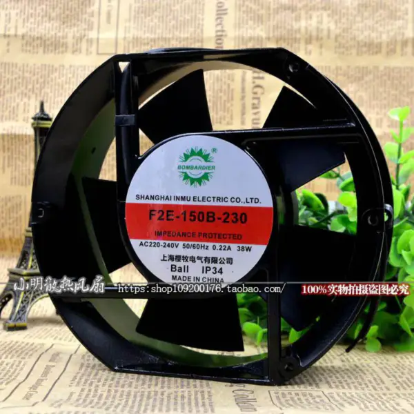 Ventilator BOMBARDIER F2E-150B-230 220V 38W 17CM