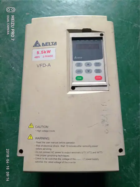 Delta VFD-A seria VFD055A43B 380v 5.5kw