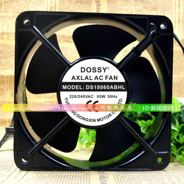 Ventilator DOSSY DS18060ABHL 220V 380V 65W 18060 18CM