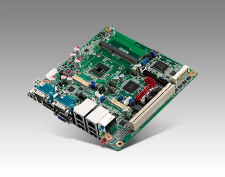 Advantech In-tel Atom D2550 Mini-ITX cu CRT/2LVDS, 6COM și două porturi LAN