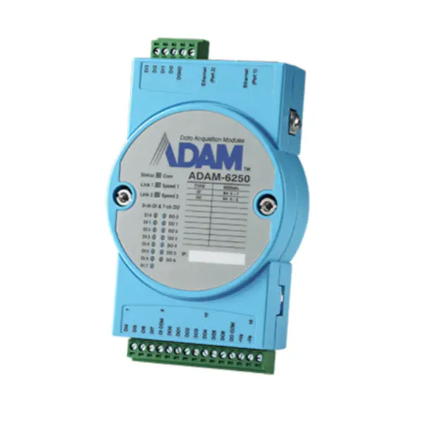 Advantech ADAM-6250-B 8DI/7DO IoT Modbus/SNMP/MQTT 2Ports Ethernet Remote I/O în loc de ADAM-6250-AE