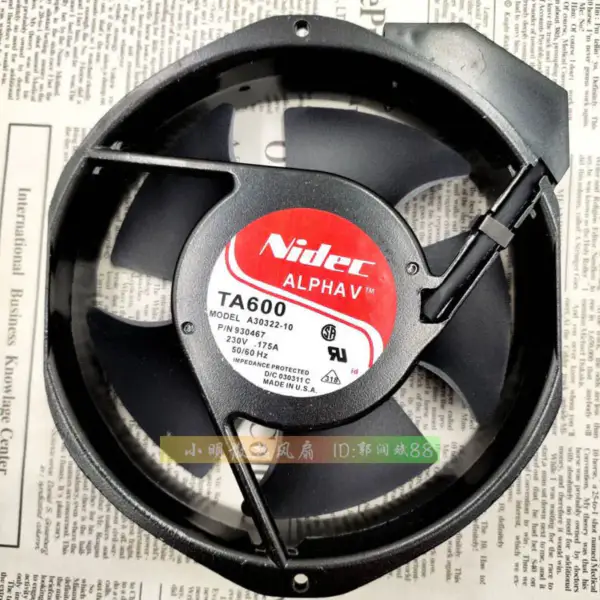 Ventilator Nidec TA600 A30322-10 17238 17cm 230v