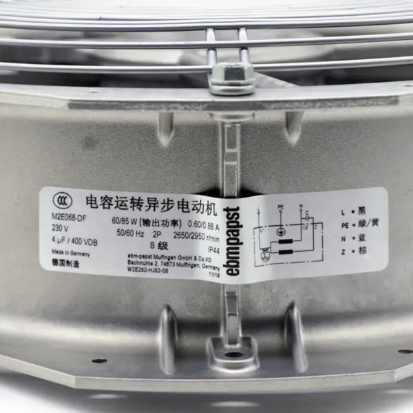 W2E250-HJ52-06 280 * 280 * 80mm 230V Metal complet de înaltă temperatură Rittal Cabinet de răcire Ventilator Wind Power