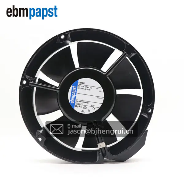 Original nou Ebmpapst 6224N 24V 710mA 18W 172 * 51mm DC Axial Ventilație ABB Invertor Ventilatoare de răcire
