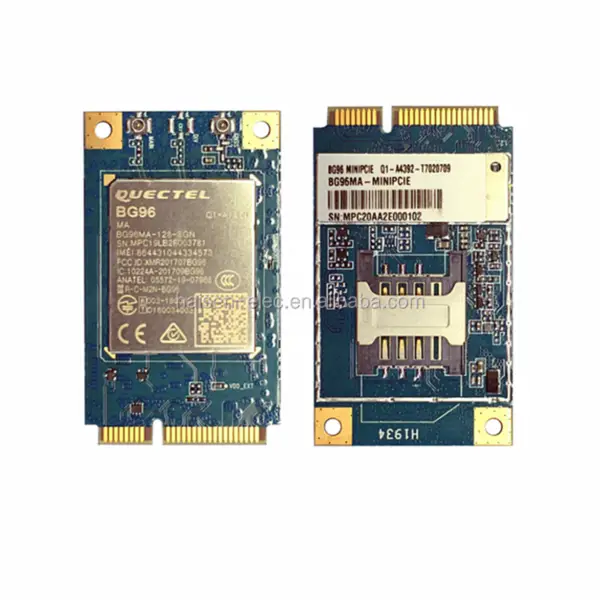 Modul LTE Cat M1/Cat NB1/EGPRS QUECTEL cu acoperire globală BG96 Mini PCIe cu slot pentru cartelă SIM