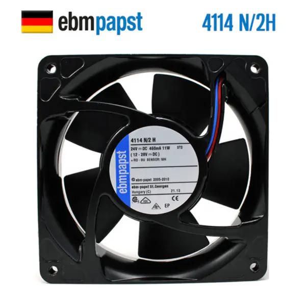 Ebm papst 4114N/2H 4114N/2H6P 120*120*38mm 24V 11W Ventilator Axiall Ventilator invertor utilizat pentru instrumente medicale 4114N/2H3P-309