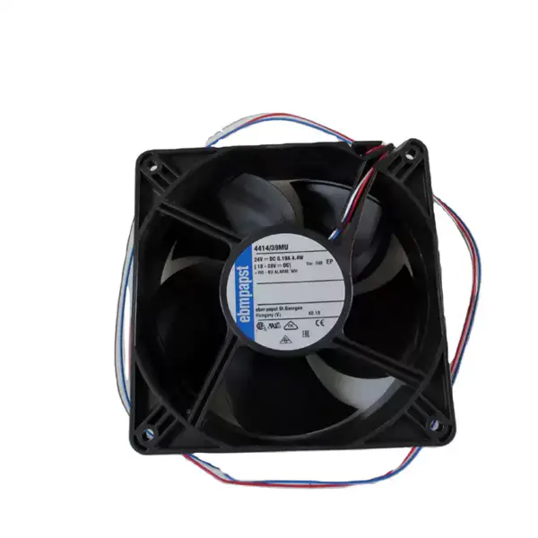 ebmpapst ventilator 4414/39MU-598 120 * 120 * 38mm 24V 4.4W impermeabil DC Ventilator Industrial Automatizare Cabinet Control Cabinet Ventilator