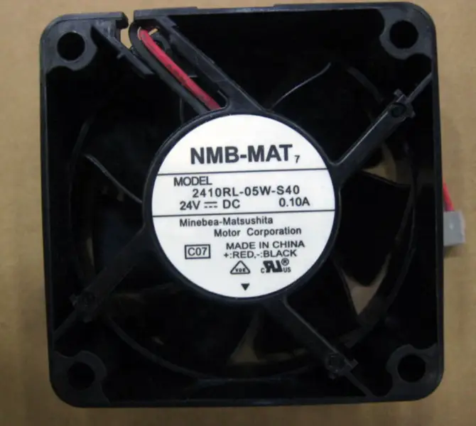 NMB-MAT 2410RL-05W-S40 Ventilator inversor DC 24V 0.10A 6025 2 fire