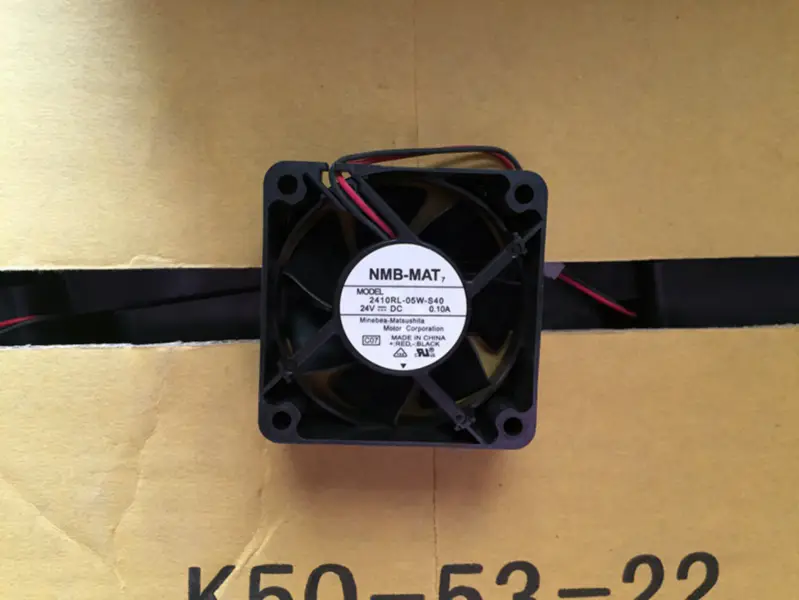 NMB-MAT 2410RL-05W-S40 Ventilator inversor DC 24V 0.10A 6025 2 fire