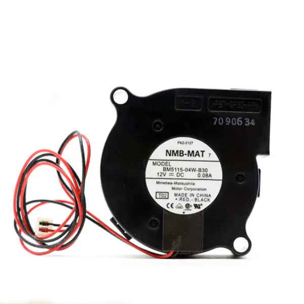 Original Japonia NMB BM5115-04W-B30 5015 12VDC 0.08A 50*50*15mm 0.72W 2.1CFM 3500 RPM Axial Cooling Fan