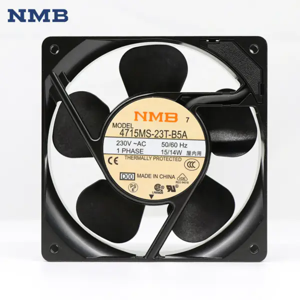 4715MS-23T-B5A NMB 120 * 120 * 38mm Carbinet Axial Fan AC 230V 12CM 14W UPS Ventilator de răcire