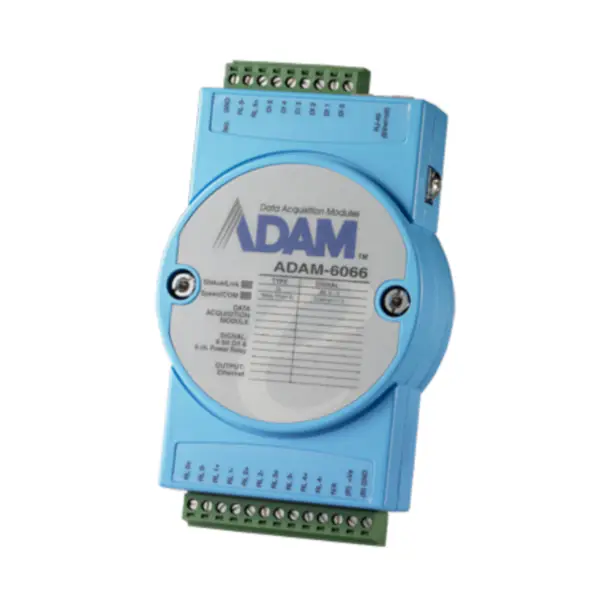 Advantech ADAM-6066-D 6-ch intrare digitală și 6-ch releu de putere Modbus TCP Modul