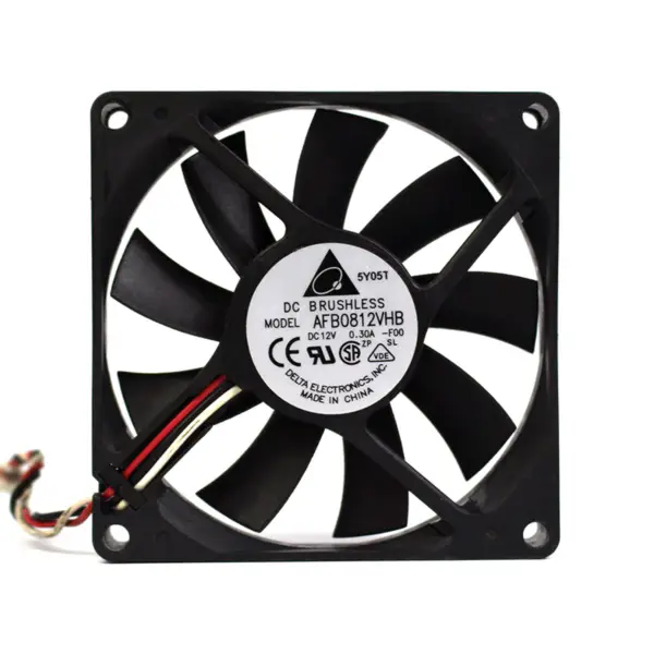 Delta 8CM 8025 12V 0.41A AFB0812VH șasiu alimentare placa de baza detectare ventilator de răcire