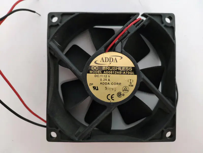 AD0812HB-A70GL nou ADDA 80*80*25mm 12V 0.25A silent chassis cooling fan