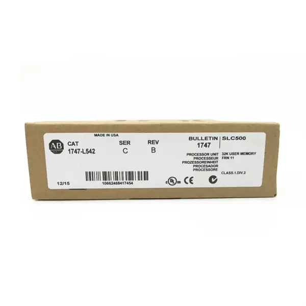 Automatizare industrială Control Allen Bradley SLC 500 1747 Procesador 1747-L542