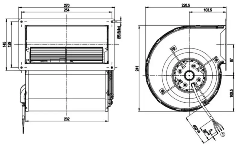 Ventilator Ebmpapst D4E160-EG06-07