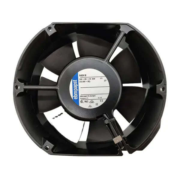 dimensiuni 150 x 172 x 51mm 24 V DC debit de aer 480m3 / h 4000rpm 6424H ebmpapst ventilator de răcire