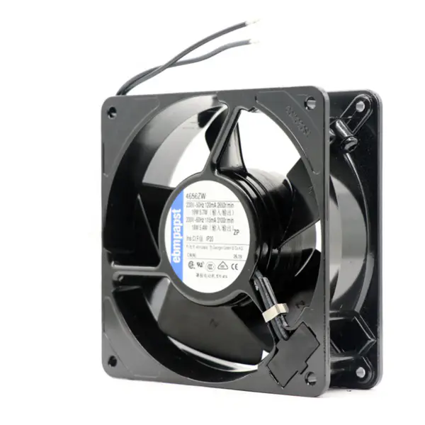 dimensiuni 119 x 119 x 38mm 230 V AC debit de aer 160m3 / h 2650rpm 4656ZW ebmpapst ventilator de răcire