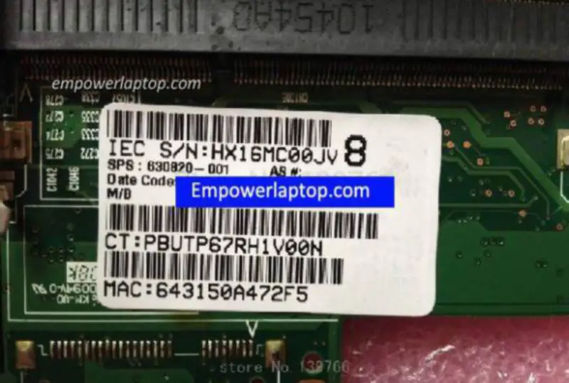 Placa de bază HP 630820-001 DV3 DV3-4000
