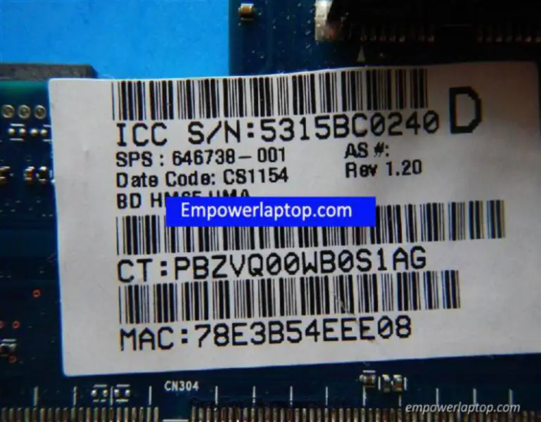HP G6 G6-2000 646738-001 E-350 6050A2412701 Placă de bază
