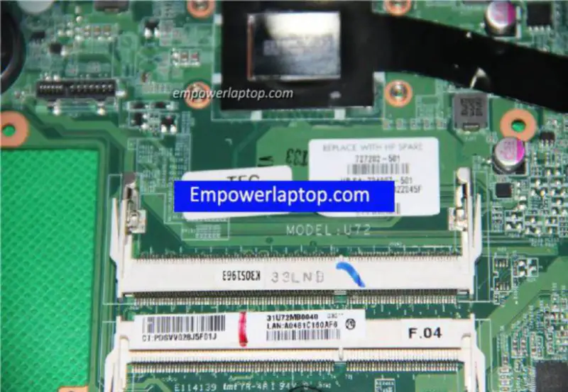 HP 727202-501 DA0U72MB6D0 A8-5545M Placă de bază