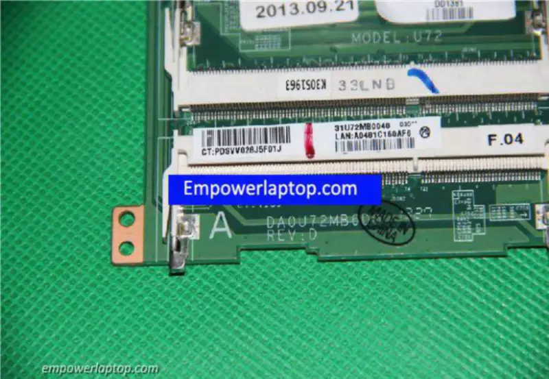 HP 727202-501 DA0U72MB6D0 A8-5545M Placă de bază