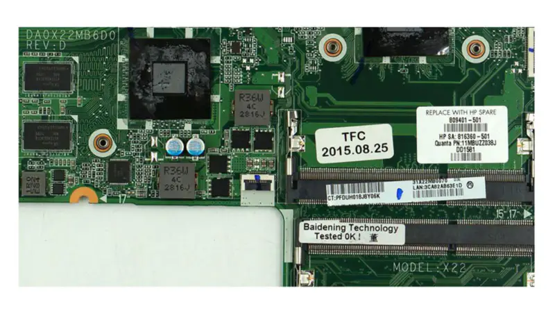 HP 17-G DA0X22MB6D0 809401-001 809401-501 809401-601 Placă de bază