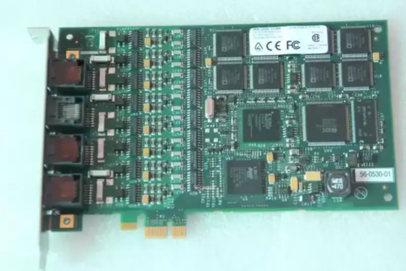 Dialogic Corp Voice Card 885E-DIVAA Diva Analog-8 PCIE placă de bază industrială