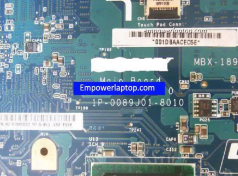 Sony VGN-FW A1568977C MBX-189 M762 1P-0089J01-8010 Placă de bază