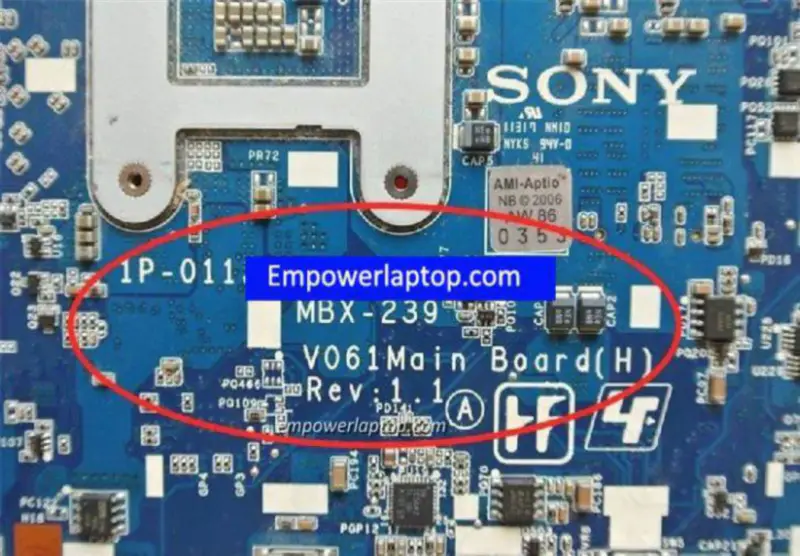 Sony VPC-CB MBX-239 A1848532A 1P-0113201-8011 Placă de bază