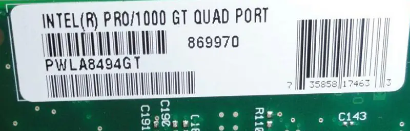 Adaptor pentru server Intel PRO/1000 GT Quad Port PWLA8494GT 82546GB