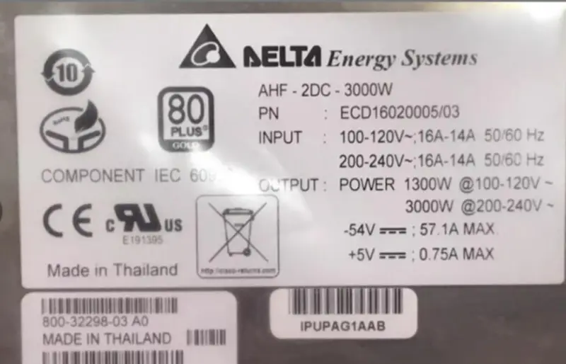DELTA AHF-2DC-3000W ECD16020005/03 Sursă de alimentare 3000W