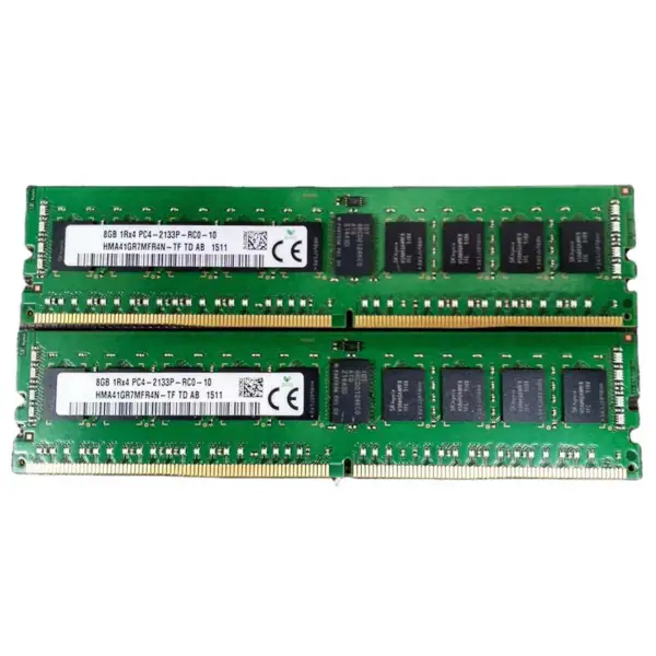 2pcs Hma41gr7mfr4n-tf Ram Pentru Sk Hynix 8gb Ddr4 2133mhz Ecc Reg 1rx4 Pc4-2133p Server Memorie