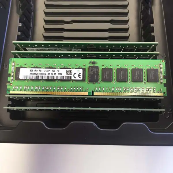 2pcs Hma41gr7mfr4n-tf Ram Pentru Sk Hynix 8gb Ddr4 2133mhz Ecc Reg 1rx4 Pc4-2133p Server Memorie