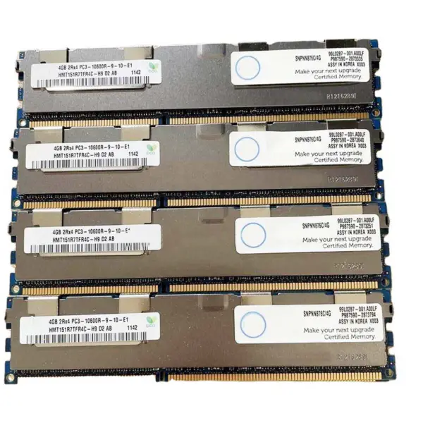 2 buc Hmt151r7tfr4c-h9 Ram pentru Sk Hynix 4gb Ddr3 1333mhz 2rx4 Pc3-10600r Memorie
