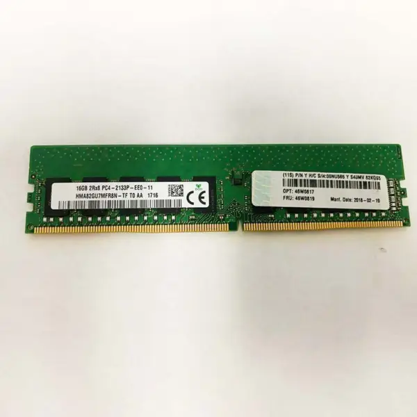 Pentru Lenovo Ram 46w0817 46w0819 00nu565 16gb 2rx8 Pc4-2133p Ddr4 2133 Ecc Server Memorie