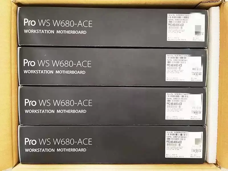 Pro Ws W680-ace Atx Placă de bază pentru stație de lucru Lga 1700 Procesoare Core de generația a 12-a/13-a