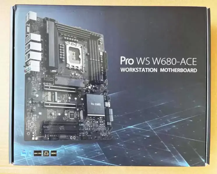 Pro Ws W680-ace Atx Placă de bază pentru stație de lucru Lga 1700 Procesoare Core de generația a 12-a/13-a