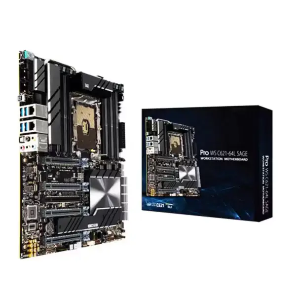 Pro Ws C621-64l Sage Placă de bază pentru stație de lucru Lga3647 Procesoare scalabile Xeon de generația 1/2