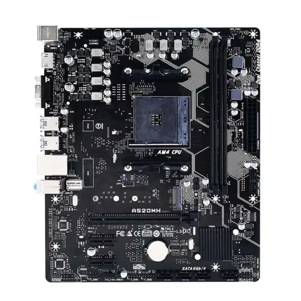 A520mh pentru placă de bază Biostar A520 Socket Am4 64gb Ddr4 M.2 Micro Atx