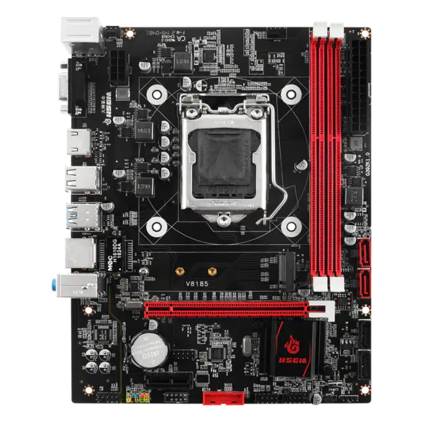 Hsgm Desktop H81-v8185 Lga 1150 Cpu Socket Placa de baza pentru calculator