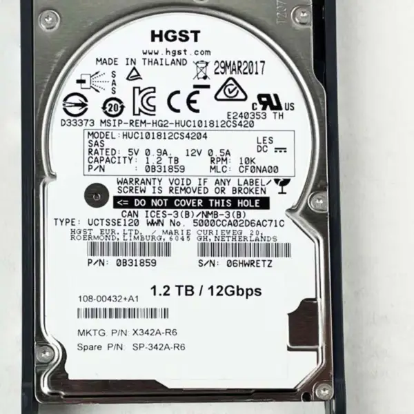 Hard disk Netapp X342a-r6